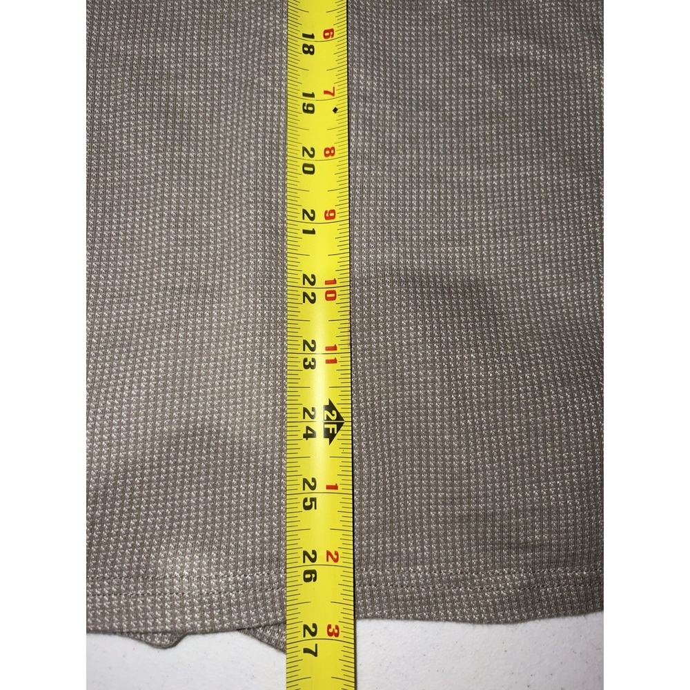Buffalo David Button Men's Button Up Polo Waffle Style Beige L - Picture 5 of 5